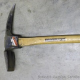 Groundbreakers brand landscaping tool. Combination head includes grub hoe and pick, 16