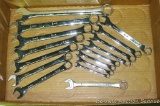 S-K high polish combination wrenches up to 22 mm, plus a 9/16