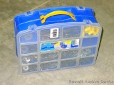 Nice storage organizer is double sided and comes with contents as pictured. 13
