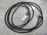 Heavy extension cord 12G approx. 20 ft. Plug is marked 15A, 250 V.