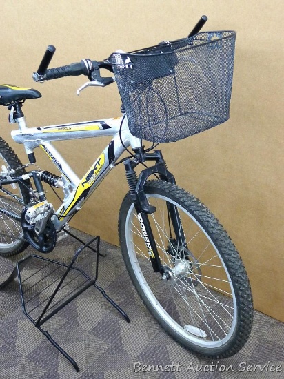 Men's 26" NEXT 2X Dual Suspension, aluminum frame, Shimano equipped mountain  bike. Has 21 speeds, | Estate & Personal Property Sporting Goods Outdoor  Sports Equipment Bikes | Online Auctions | Proxibid