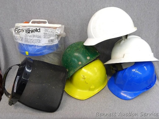 Hardhats for your work crew incl grinding and logging face shields.