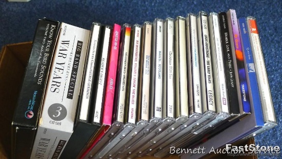 CDs including Know Your Bird Sounds; Big Band Special - The War Years; Christmas, brass, more.