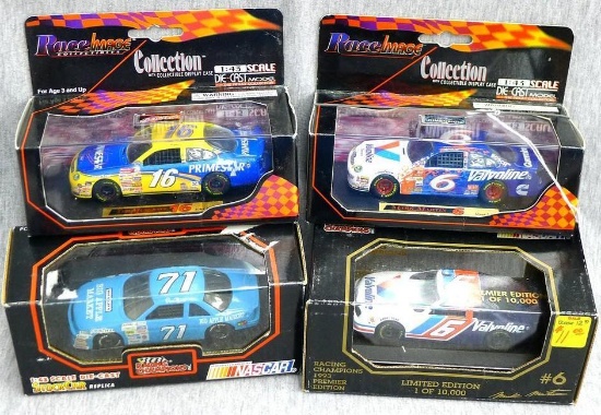 Two Race Image 1/43 scale die cast cars including Mark Martin, Ted Musgrave; Two Racing Champions