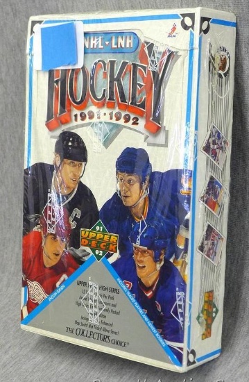 1991-92 Upper Deck Hockey High Series English Edition Sealed Wax Box