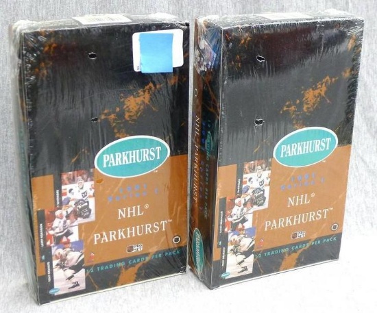 2 Sealed Wax Boxes of 1991 Parkhurst Hockey Series 1 Packs