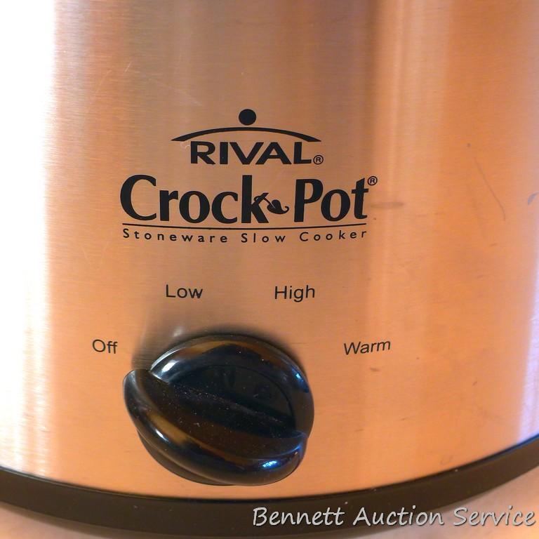 Rival Crock Pot Mini Dipper Little Electric Slow Cooker W/ Lid Box 