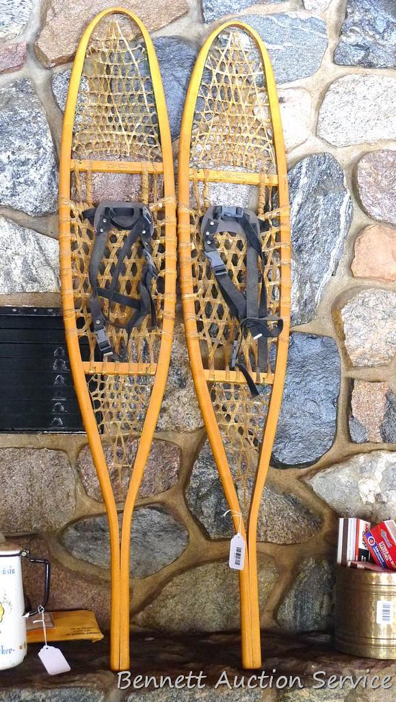 Pair of 10" x 56" snowshoes in good condition | Proxibid