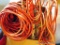 Extension cords, work light, power strip.