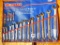 Complete set of metric combination wrenches, 27 mm to 7 mm.