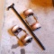 Leather and metal knee braces are old enough to decorate with. 34
