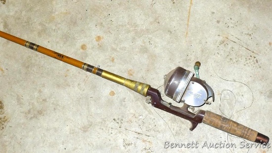 6-1/2' St. Croix fishing rod with reel.