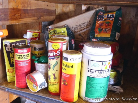 No shipping. A whole bunch of insecticides plus a garden duster.