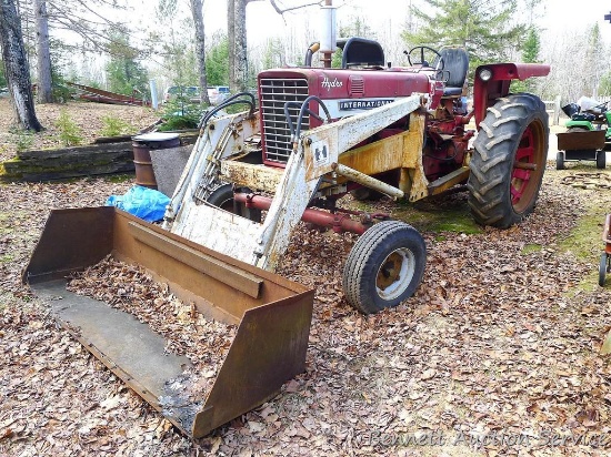 Watch the video.  International Farmall 656 Hydro with International 2000 loader. 5568 hours.