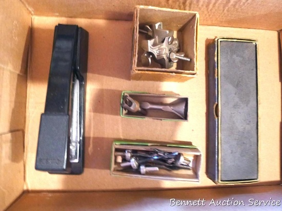 Stanley No. 49 bit gauge with original box; Stanley No. 1525-B Screw-Mate by Yankee Tools in