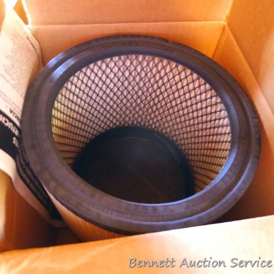 Two Dayton 2W435 vacuum cartridge filters for shop vac or similar.