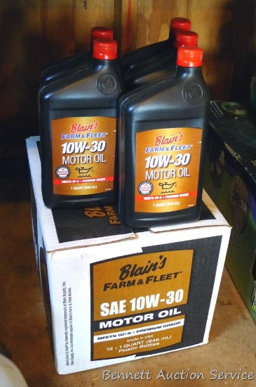 17 quarts 10W-30 motor oil.