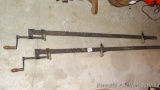 Pair of CTCO woodworker's bar clamp with 4-1/2' bars.