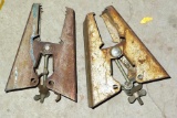 Well made heavy duty clamp on saw horse brackets. Carry these to the job site and make the right