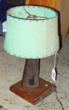 I think this lamp was fashioned from a M1 carbine butt stock. Stands 20