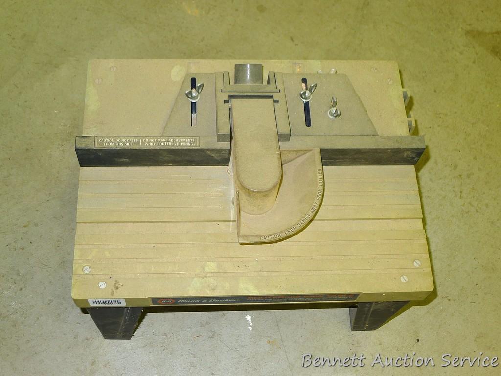 Black Decker router jig saw table No 76 400 is Proxibid