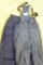 Pair of Cabela's goose down filled pants, size L. SkiMoves X-Tall ski bibs are marked 'A' on tag.