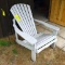 Nice sturdy resin Adirondack chair in good shape.