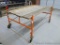 Steel Flight scaffolding system with locking casters and cross braces is 84