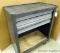 Metal rolling tool cabinet with two 4