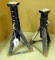 Pair of metal adjustable jack stands are 12
