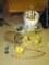 Assortment of lawn sprinklers, scrub brushes, more.