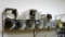 Shelf of partial rolls of aluminum trim coil up to 24