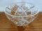 Leaded crystal serving bowl rings clearly and is 9-1/2