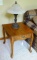 Solid wood end table with 22