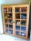 Beautiful handmade display cabinet is very sturdy and in good condition. Has rope lights to accent