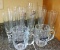 Set of five pilsner glasses, other beer glasses, glass mugs.