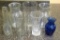 Nice little collection of glass vases, tallest is 8-1/2