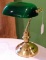 Banker's style lamp is in good condition. Stands nearly 15