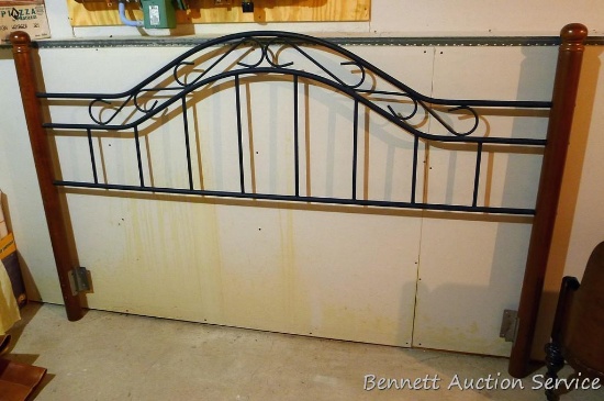King sized headboard is in good shape, 77" wide x 50" high.