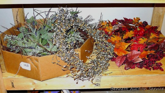 A wreath for each season. Summer season wreath is the largest at approx. 28" wide. All in good