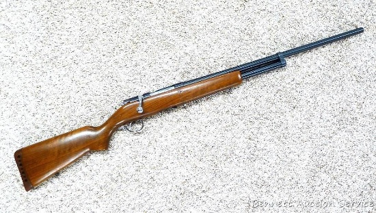 Harrington & Richardson Model 120 bolt action shot gun in 16 gauge has a 26" barrel and a walnut