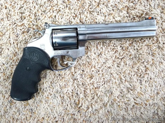 Rossi Model M971 revolver in .357 Magnum has a 6" barrel and fully adjustable target sights.