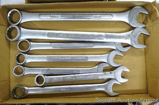 Large SAE combination wrenches up to 1-1/4".