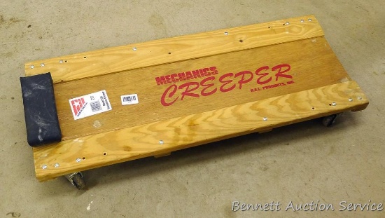 Mechanics Creeper model 33S is 36" x 14-1/4".