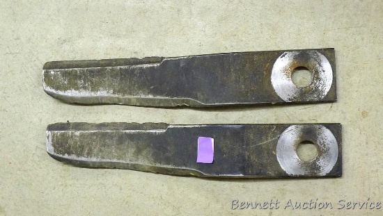 Mower blades 6715080 are 23" long x 4" wide.