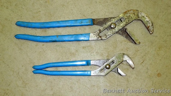 Channel Lock tongue & groove pliers, longest is 16-3/4".