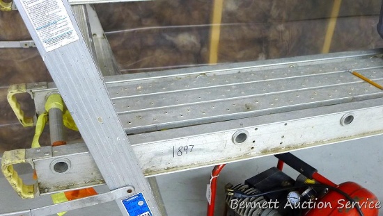 Werner Task-Master aluminum plank, OSHA approved, model 2316, 500 lb load capacity, 16' x 12".