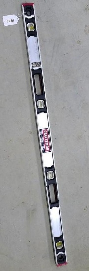 Craftsman aluminum 4 ft level, vials look good.