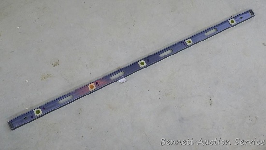 6 Ft Johnson aluminum level, vials look good.