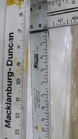 2 Aluminum sheetrock squares incl Wal-Pro and Macklanburg-Duncan.